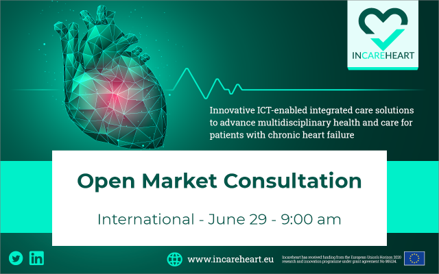 INCAREHEART Open Market Consultation International Event is on JUNE 29 at 9h CET