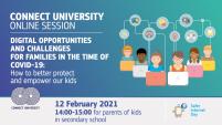 CU session for children in secondary school. February 12, from 14:00-15:00