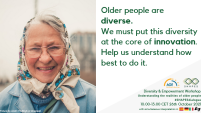 Older people are diverse. We must put this diversity at the core of innovation. Help us understand how best to do it. October 26, 2021, SHAPES project www.shapes2020.eu