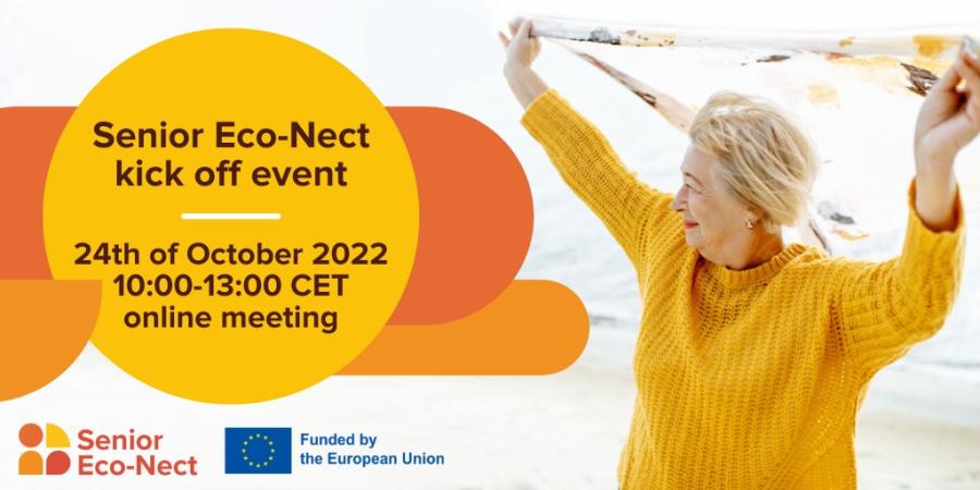Senior Eco-Nect kick-off event, 24. 10. 2022, starting at 10.00 (CET)