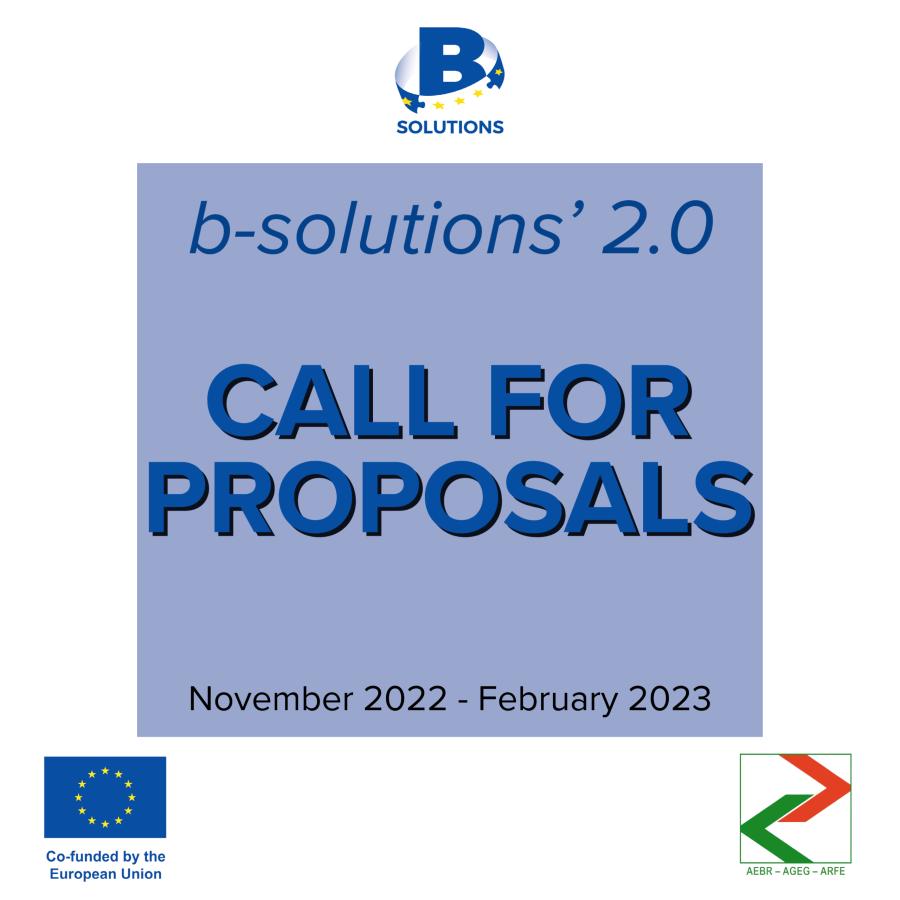 b-solutions 2.0 call for proposals to enhance cross-border cooperation