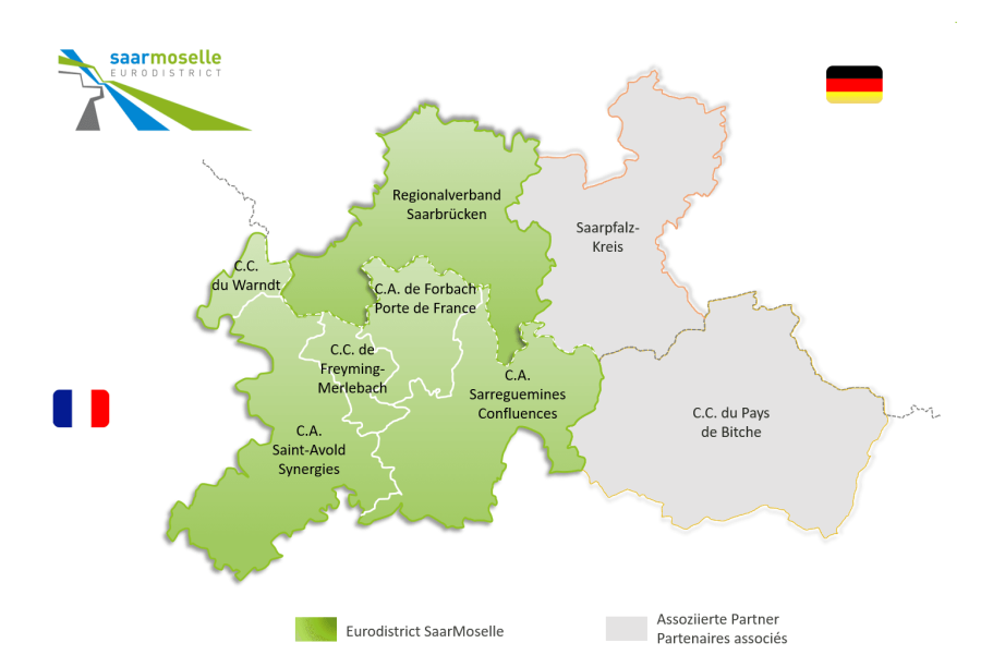 Eurodistric SaarMoselle map 