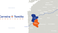 Map of Tomino-Cerveira.