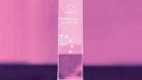2024 EGTC Awards picture of an award in pink background