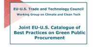Outcome of WG2 work on green public procurement