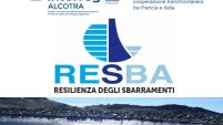 logo of resba project and a picture of the mont cenis dam