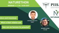 Banner for the second webinar of the Naturethon initiative (Naturance project)